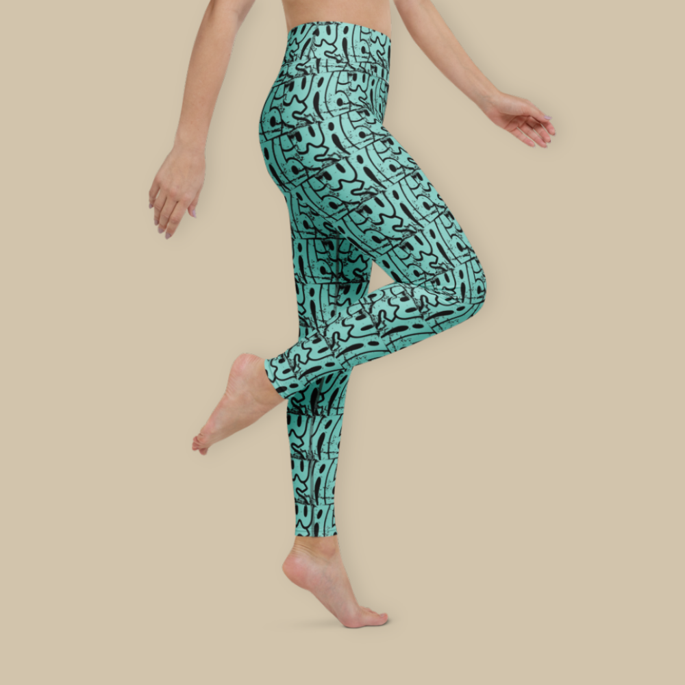 Wabi-Sabi Mint High Waisted Leggings
