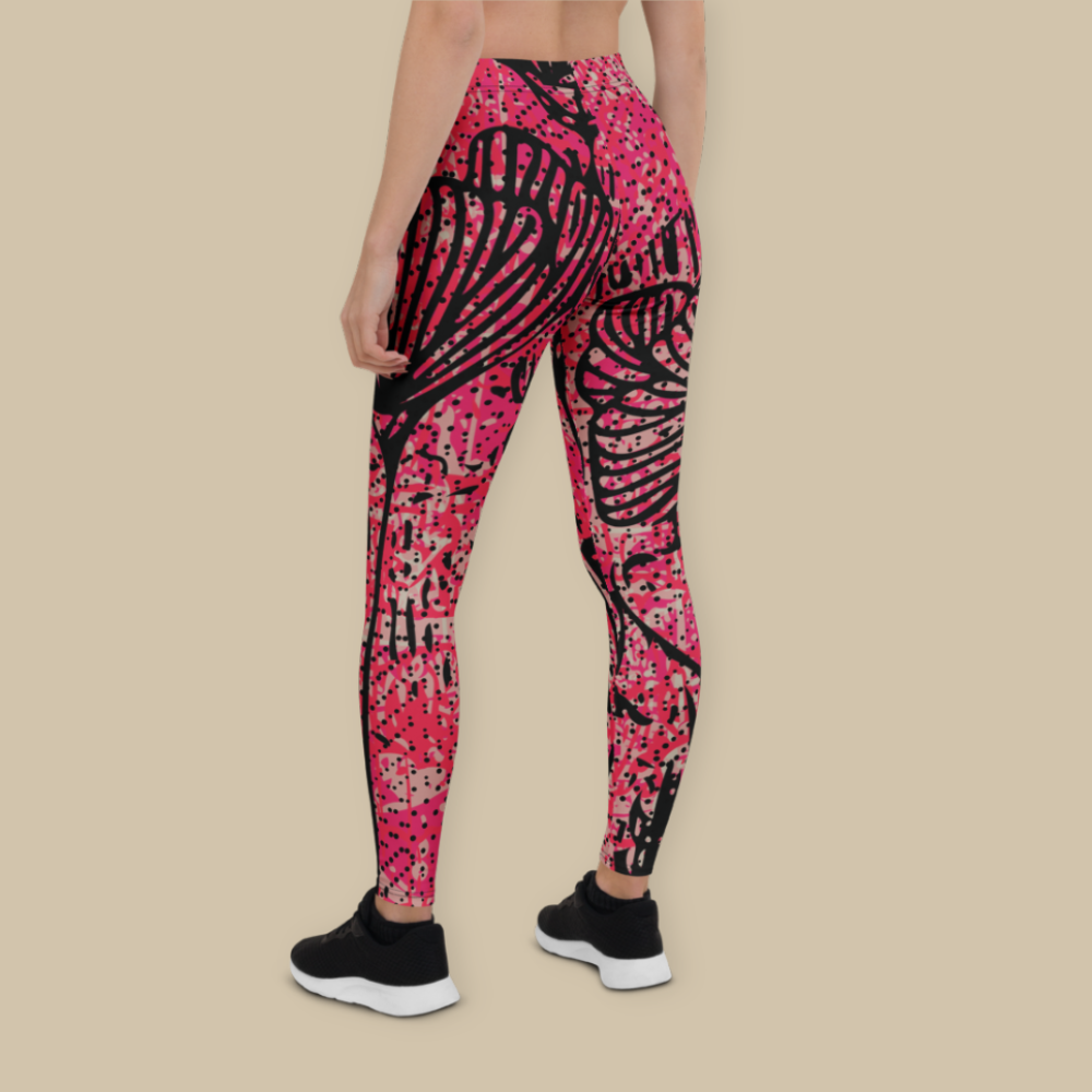 Electric Bloom Elastic Leggings
