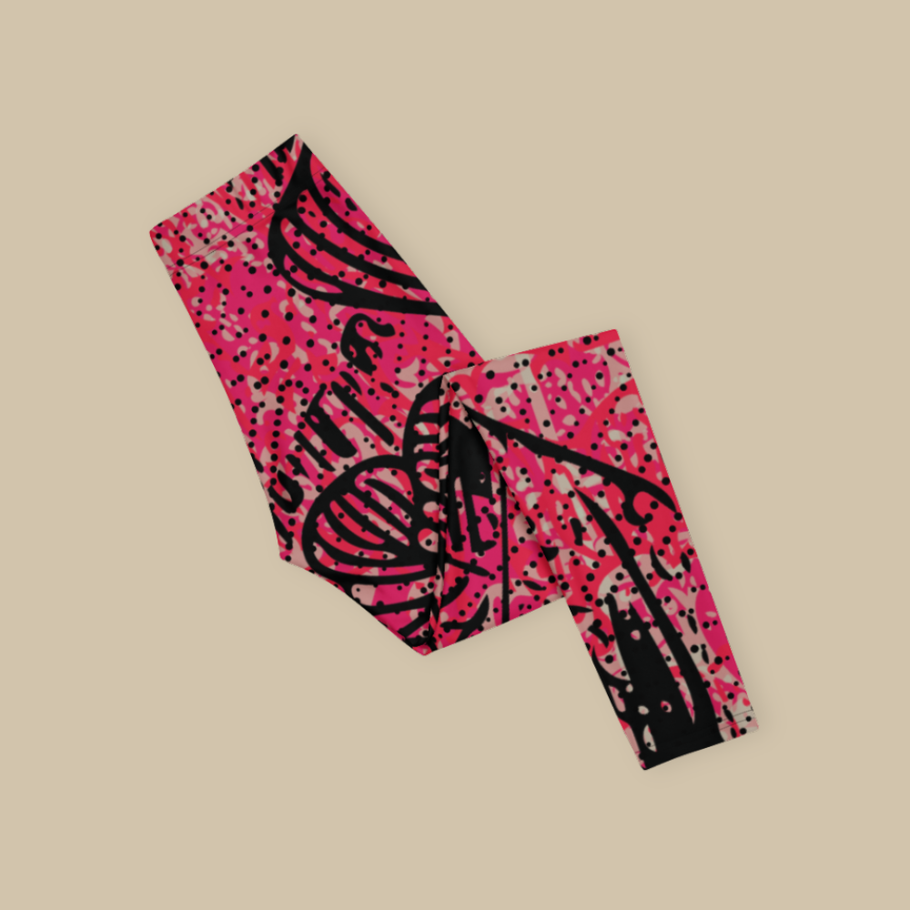 Electric Bloom Elastic Leggings