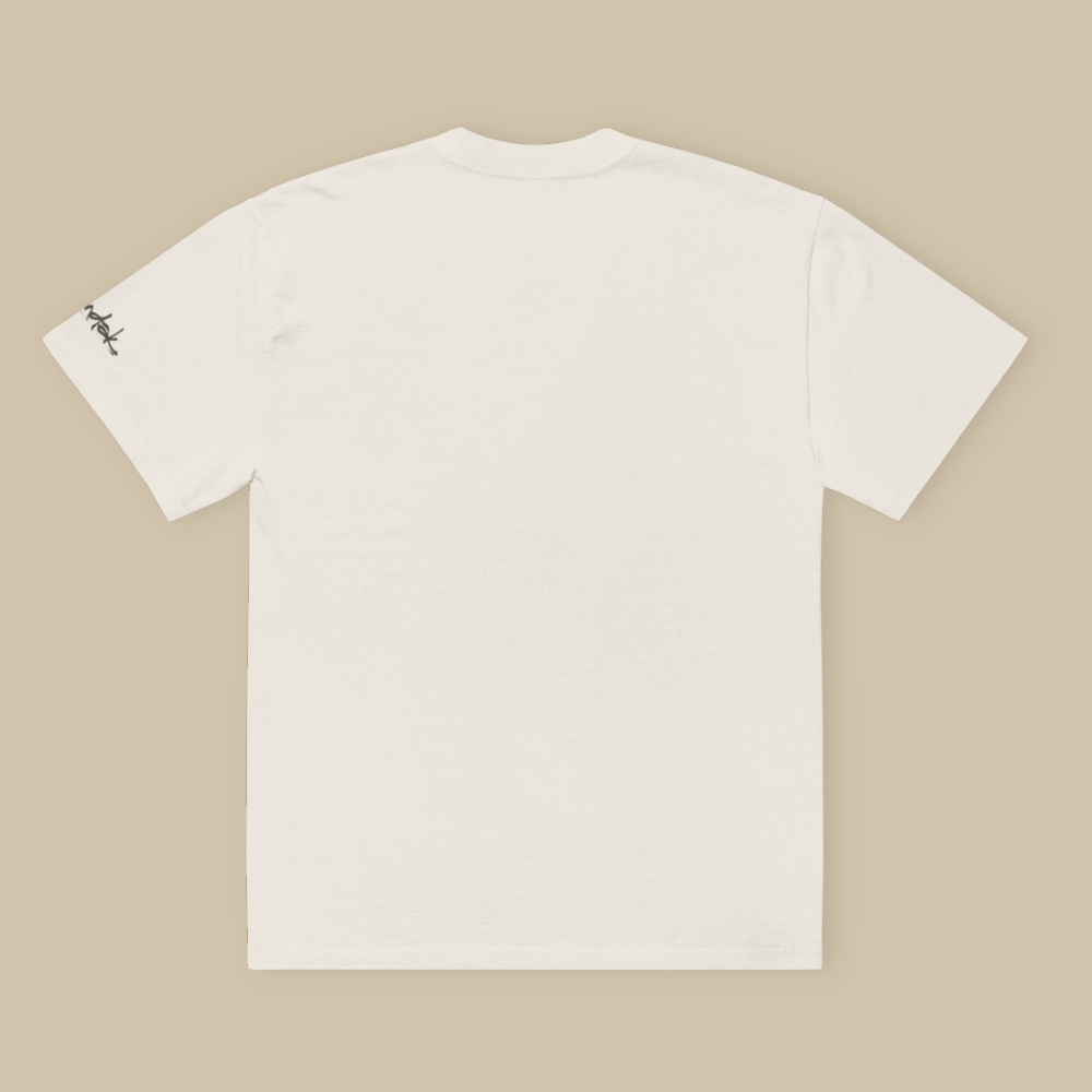 Eunoia Cream Blue Oversized T-shirt