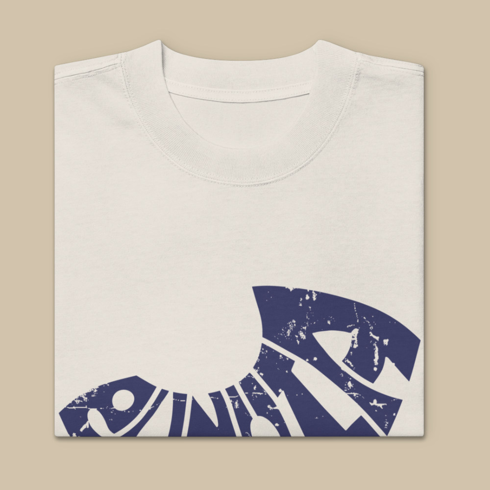 Eunoia Cream Blue Oversized T-shirt