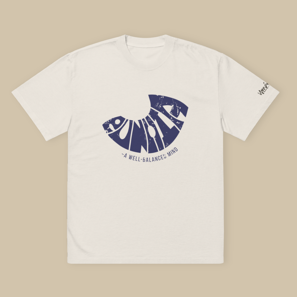 Eunoia Cream Blue Oversized T-shirt