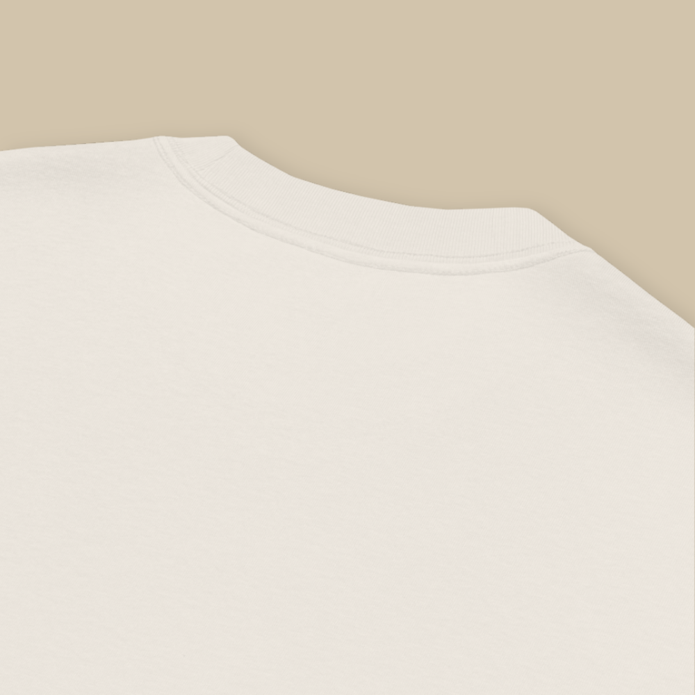 Eunoia Cream Blue Oversized T-shirt