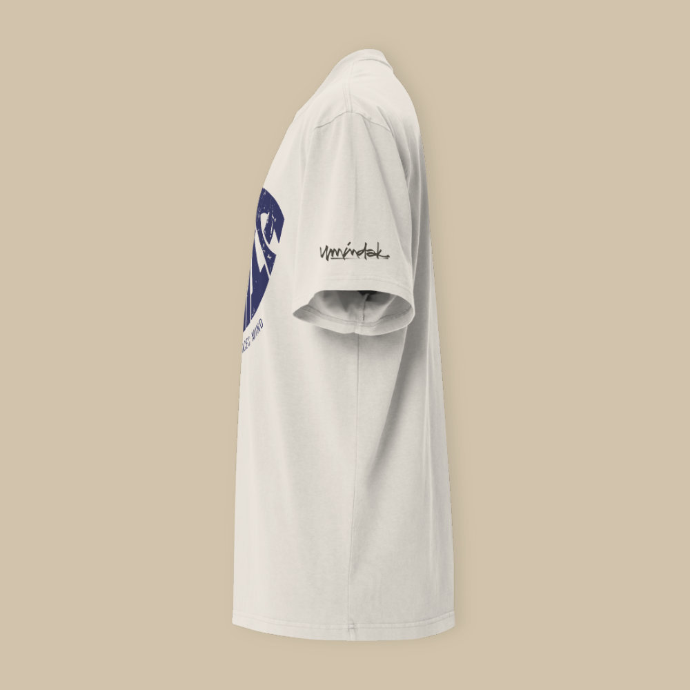 Eunoia Cream Blue Oversized T-shirt