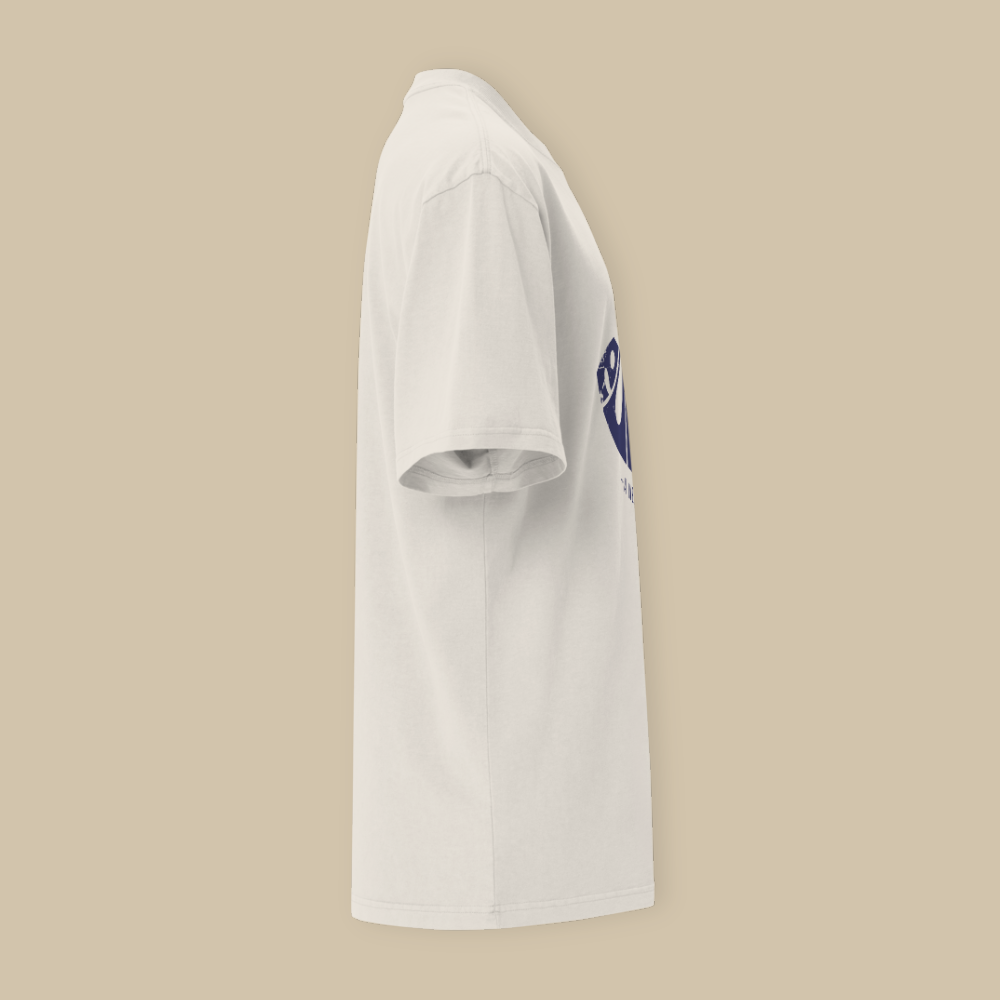 Eunoia Cream Blue Oversized T-shirt