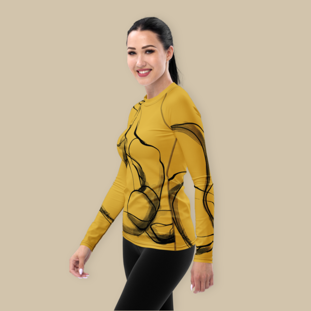 King Pigeon Yellow Rash Guard
