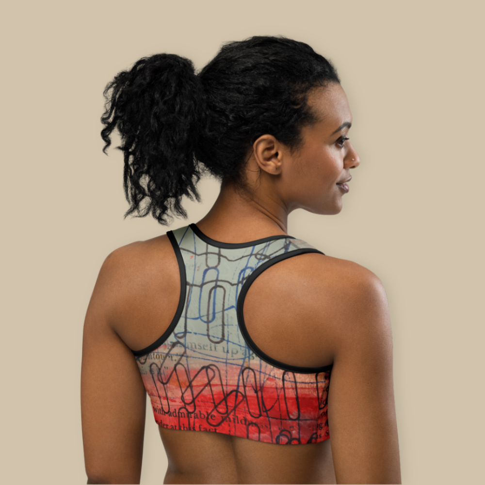 Paper Clips Sports Bra