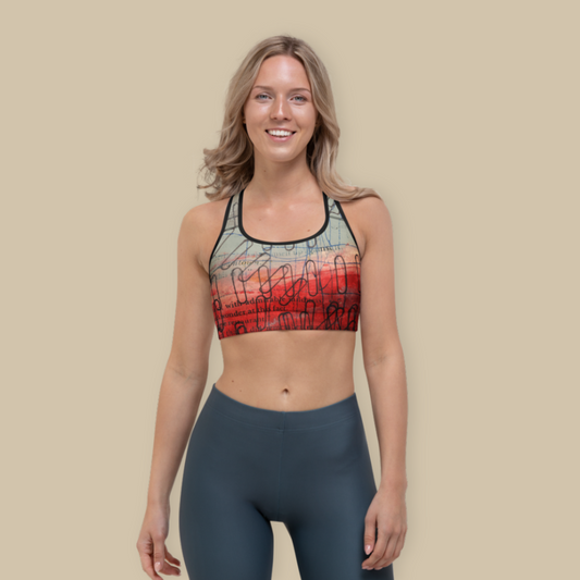 Paper Clips Sports Bra