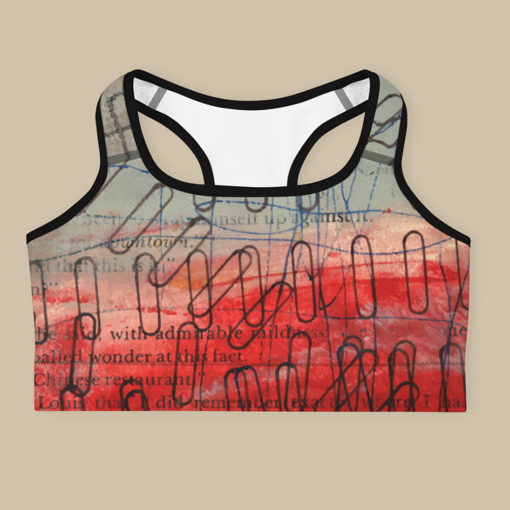 Paper Clips Sports Bra