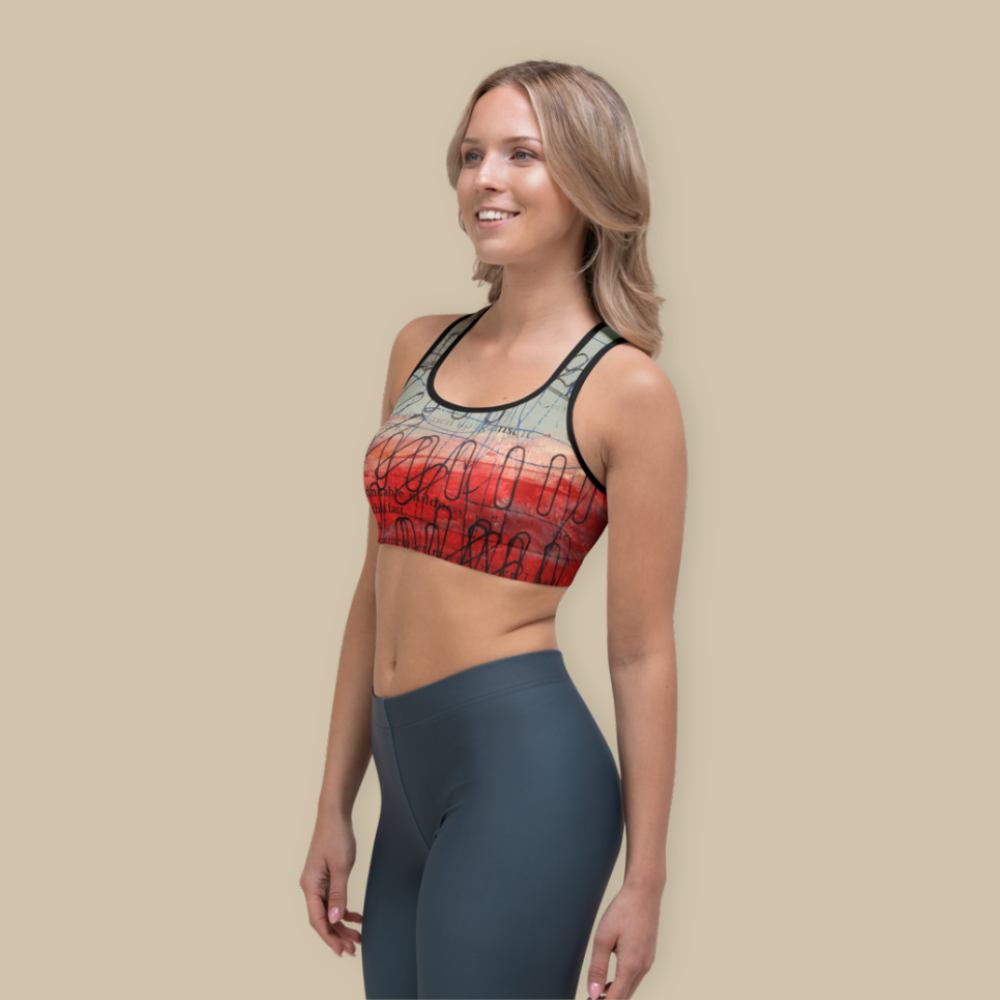 Paper Clips Sports Bra