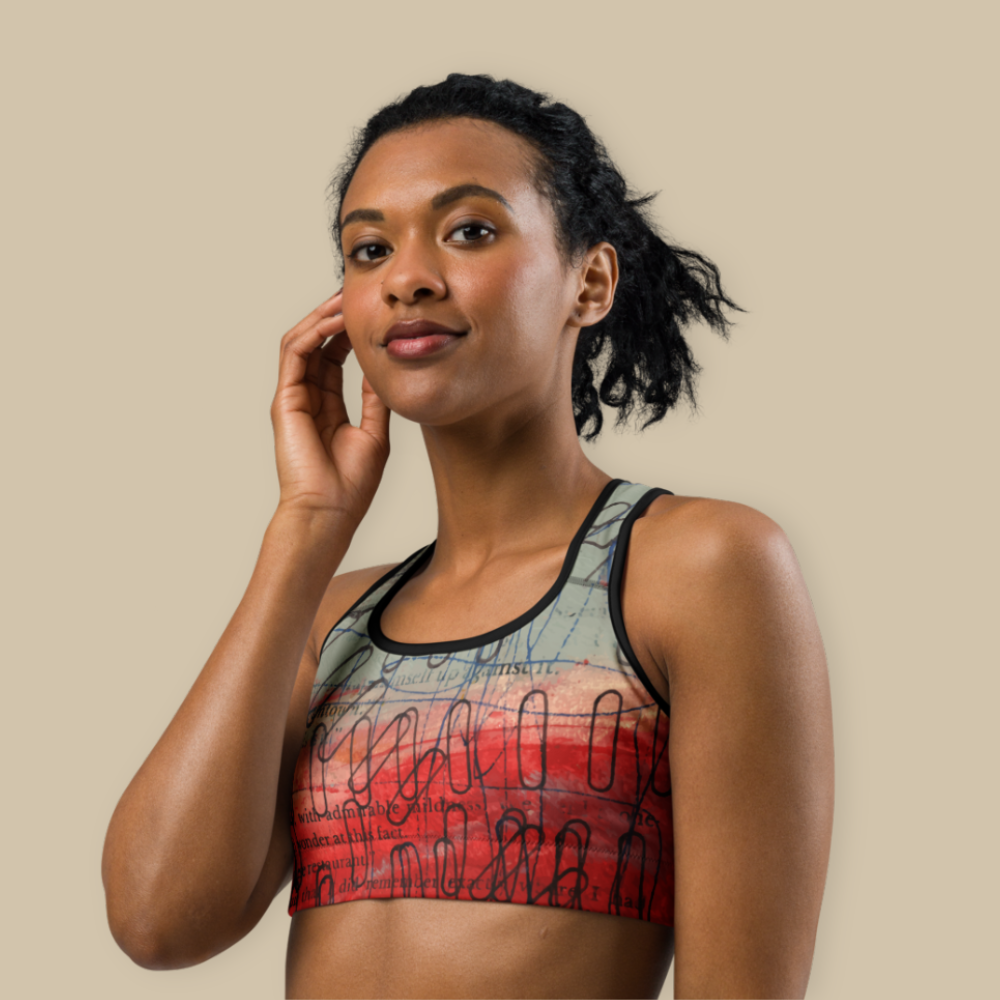 Paper Clips Sports Bra