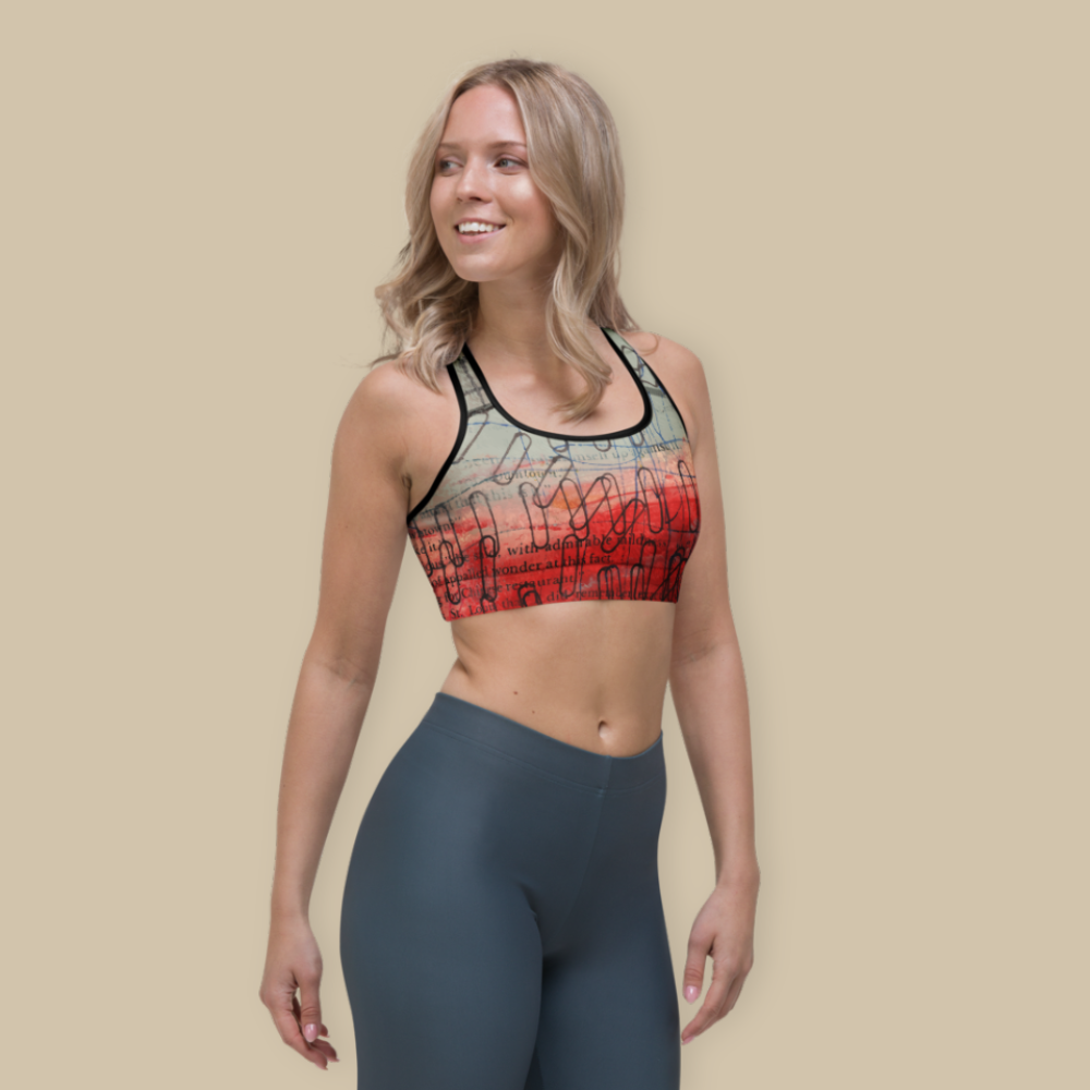Paper Clips Sports Bra