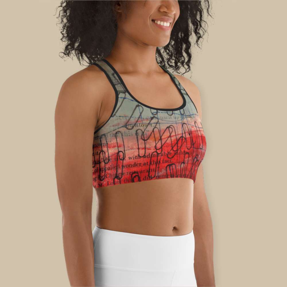 Paper Clips Sports Bra