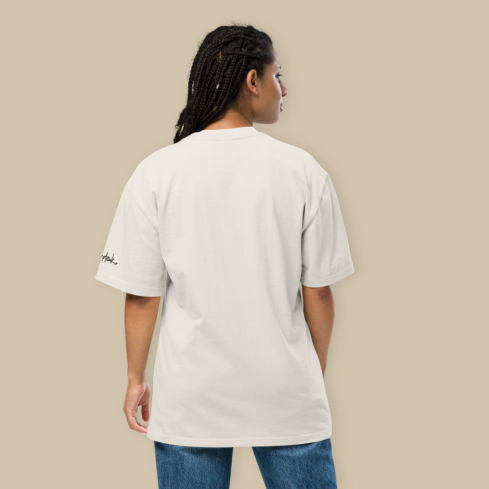 Eunoia Cream Blue Oversized T-shirt