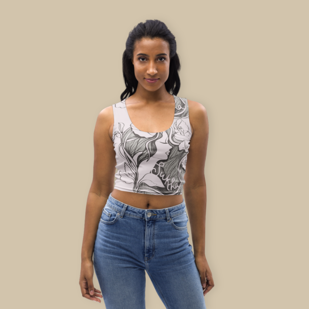 Sukha Pink Crop Tank Top