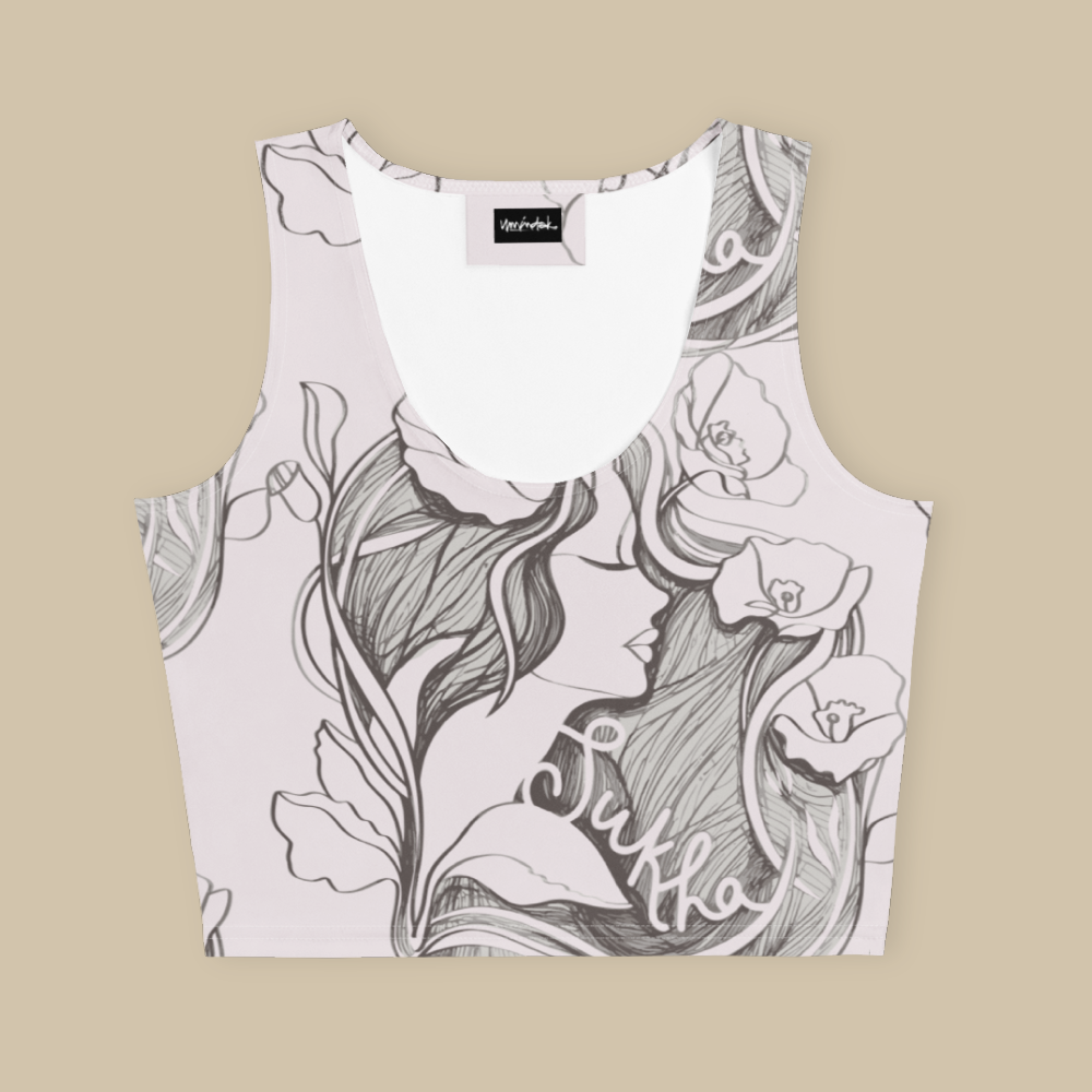 Sukha Pink Crop Tank Top