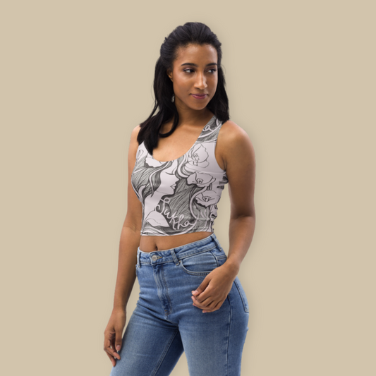 Sukha Pink Crop Tank Top