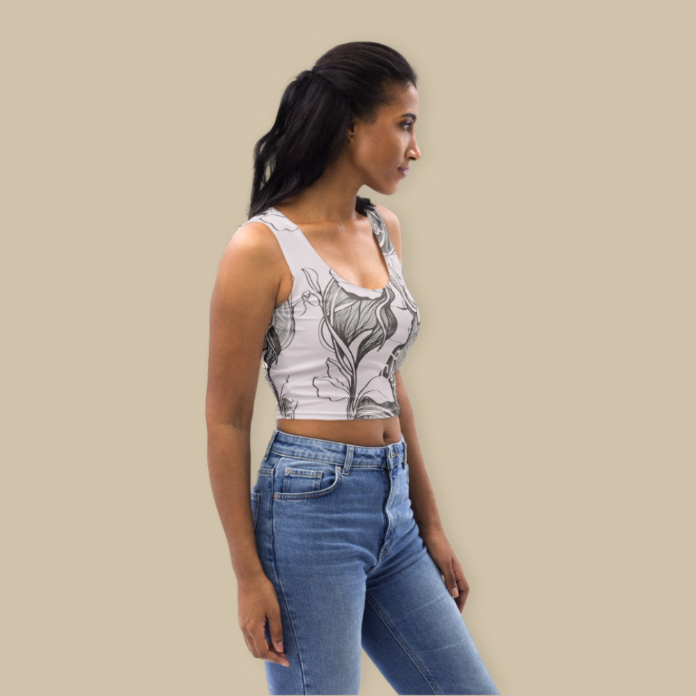 Sukha Pink Crop Tank Top