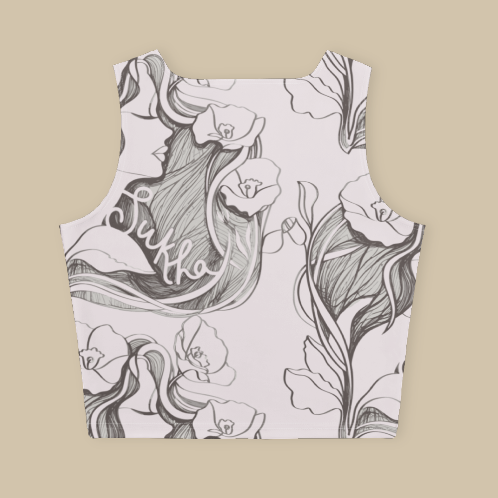 Sukha Pink Crop Tank Top