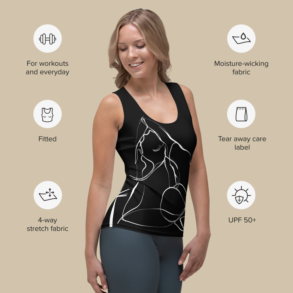 King Pigeon Black Tank Top