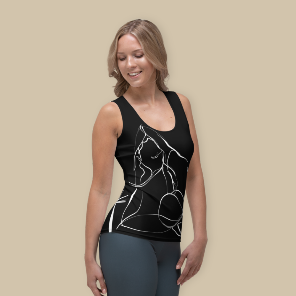 King Pigeon Black Tank Top