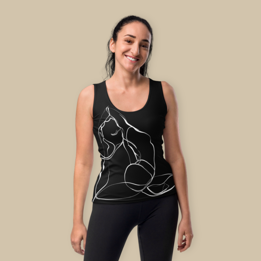 King Pigeon Black Tank Top