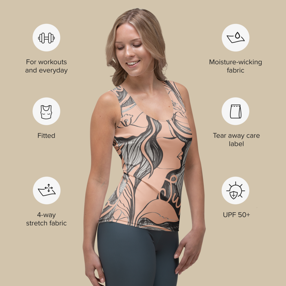 Sukha Salmon Tank Top